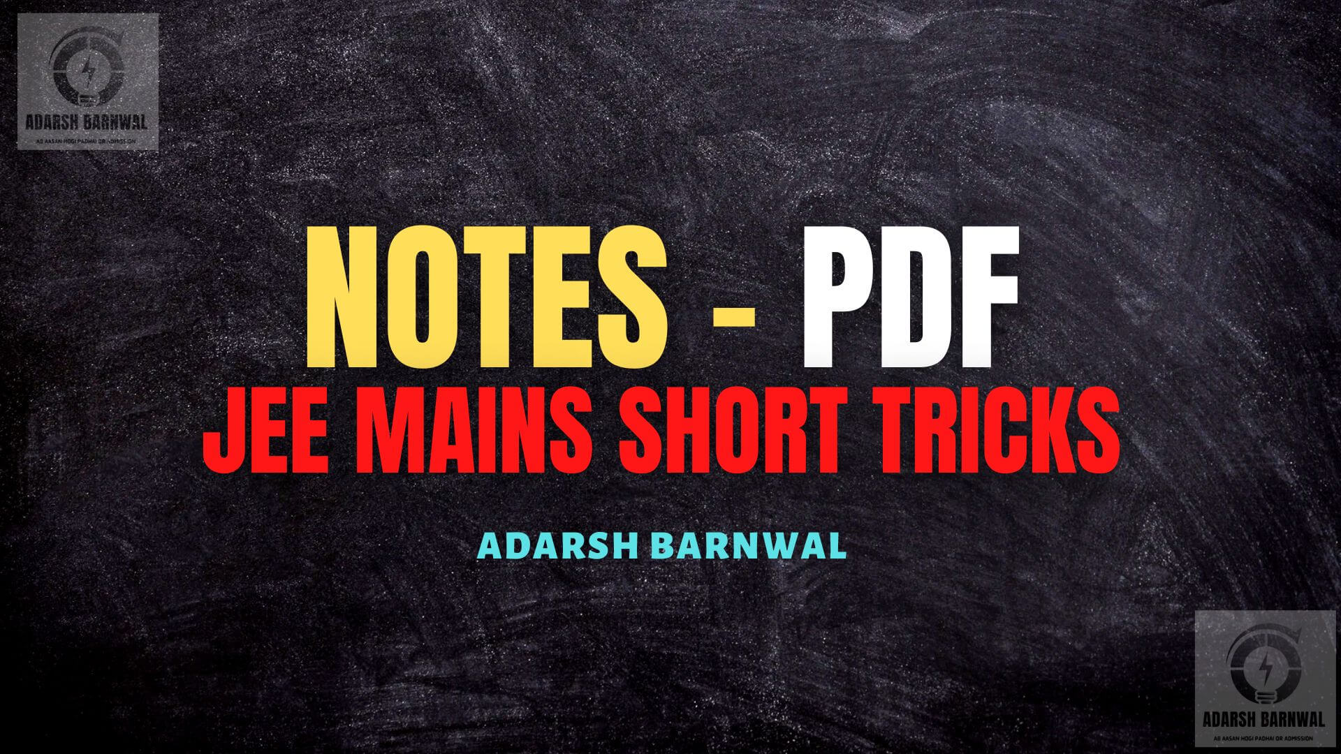 Jee mains Shortcut Tricks and Hacks pdf download to solve Question in 30 sec
