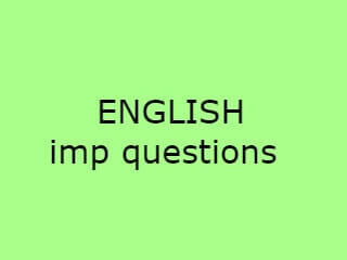 ENGLISH QUESTION BANK min 1