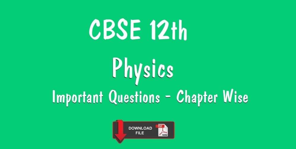 physics important questions