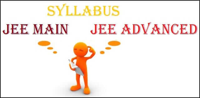 difference in syllabus for jee mains & jee advance
