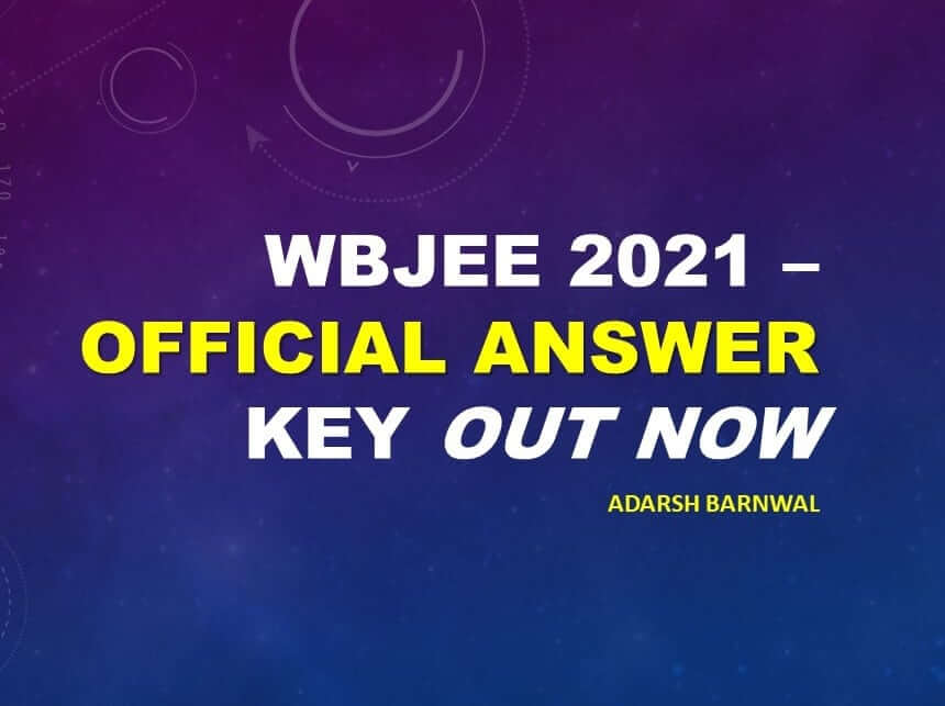 wbjee 2021 official answer key out