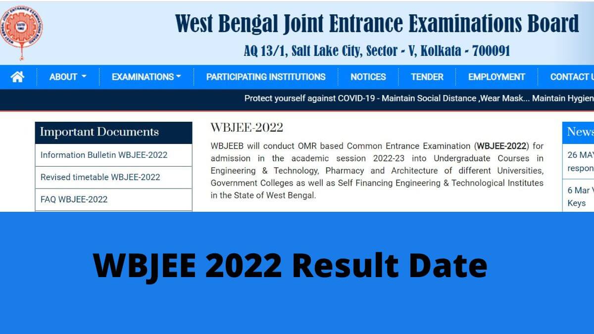 wbjee 2022 results rank vs college