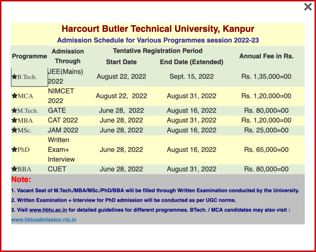 Screenshot 2022 08 20 at 14 00 26 HBTU KANPUR – Harcourt Butler Technical University