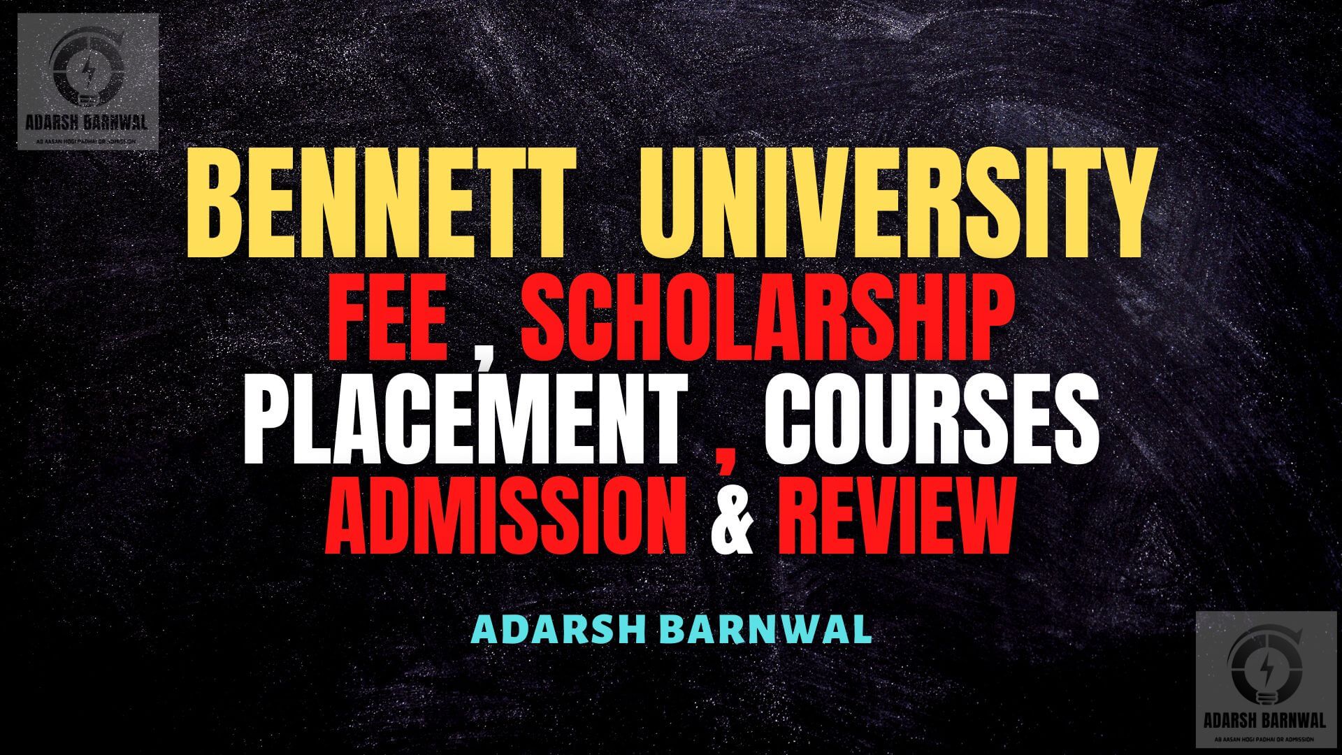 Bennett university Noida : Admission, fees , Ranking , Placement , Courses 2024-2025 by adarsh barnwal