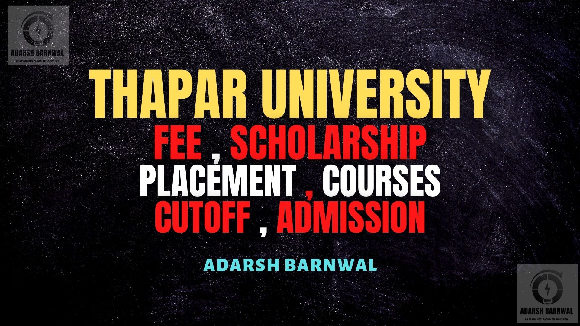 Thapar University ( TIET Patiala ) Punjab : Fees , Ranking , Placement , Courses ,Admission 2024-2025