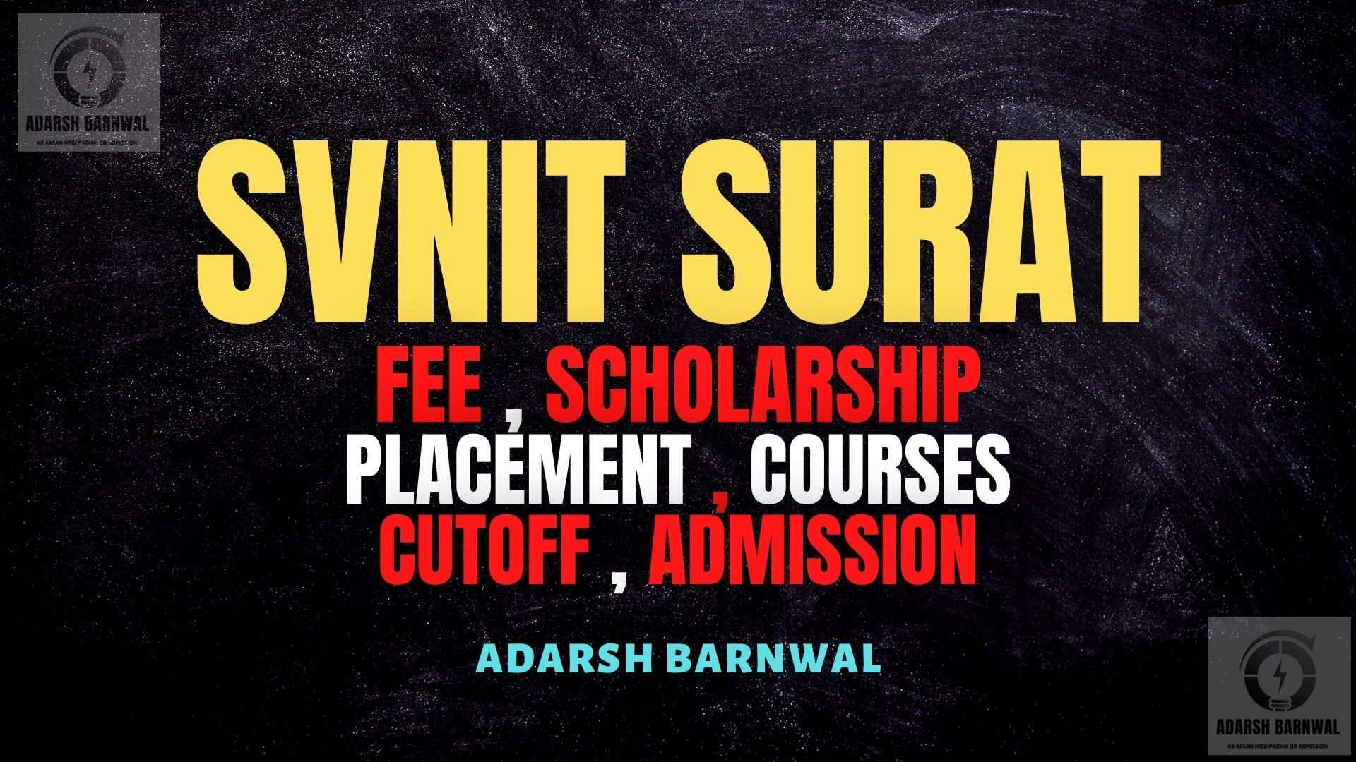 SVNIT Surat : Cutoff , Placement , Ranking , Courses , Admission 2023-2024
