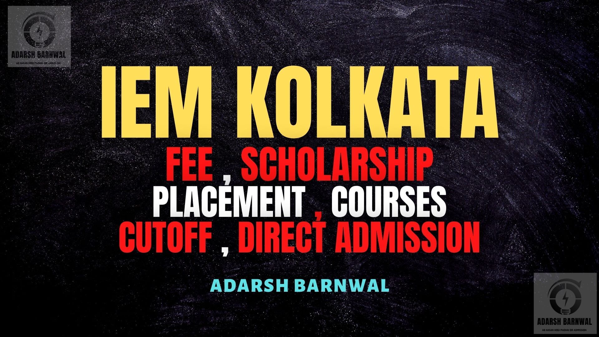 IEM Kolkata : Cutoff , Placement , Ranking , Courses , Admission 2024-2025