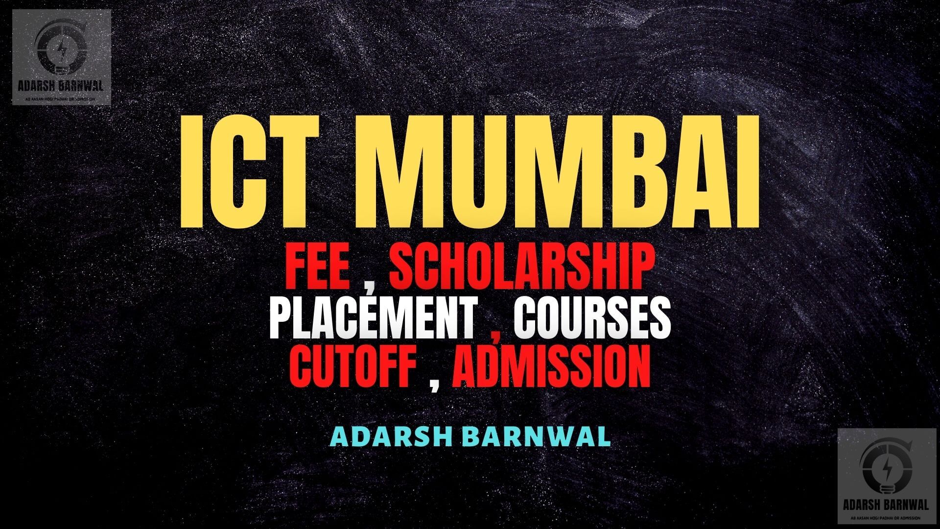 ICT Mumbai : Cutoff , Fees , Placement , Ranking , Admission , Courses 2024-2025