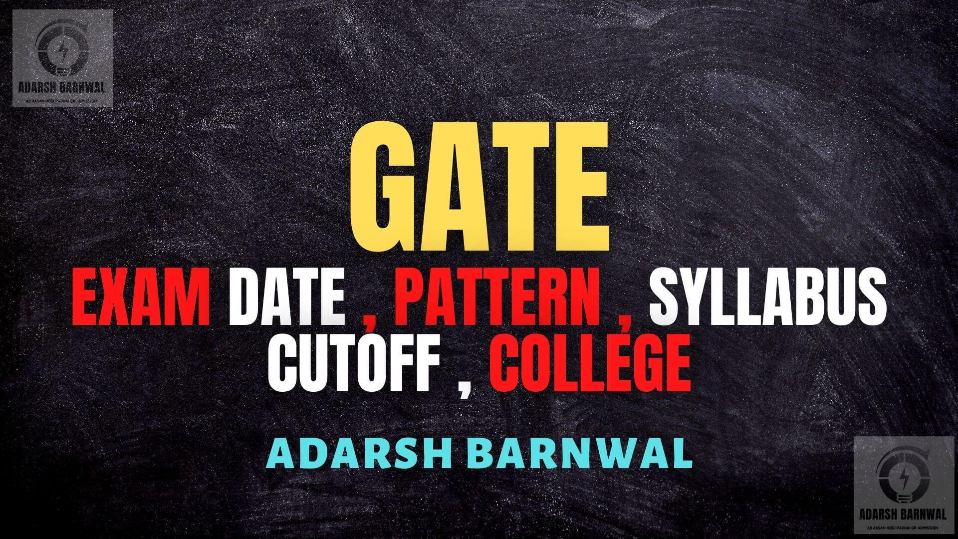 GATE 2024-2025 : Exam Date, Registration, Syllabus, Pattern, Question Papers , Answer key