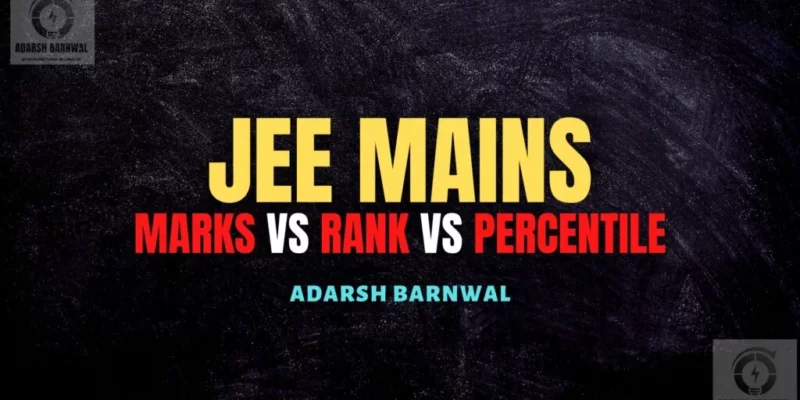 Jee Mains Marks vs Percentile Vs Rank 2024-2025