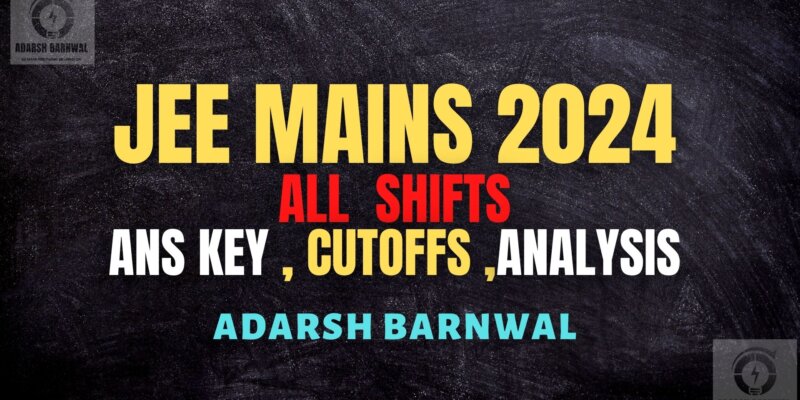 Jee Mains 2024 January-February All Shift Analysis , Answer key & Rank vs Marks vs Percentile