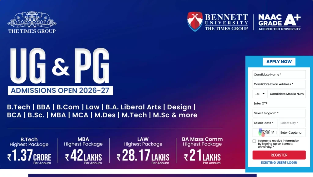 Bennett University Admission