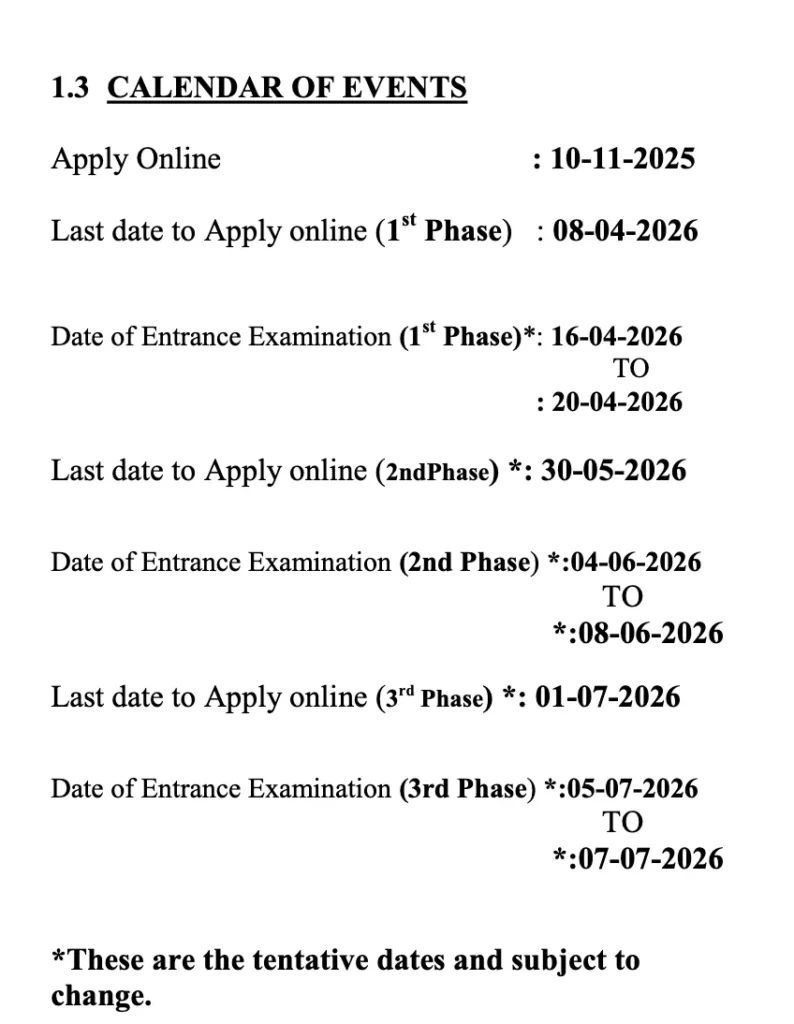 Kiitee 2026 Exam date