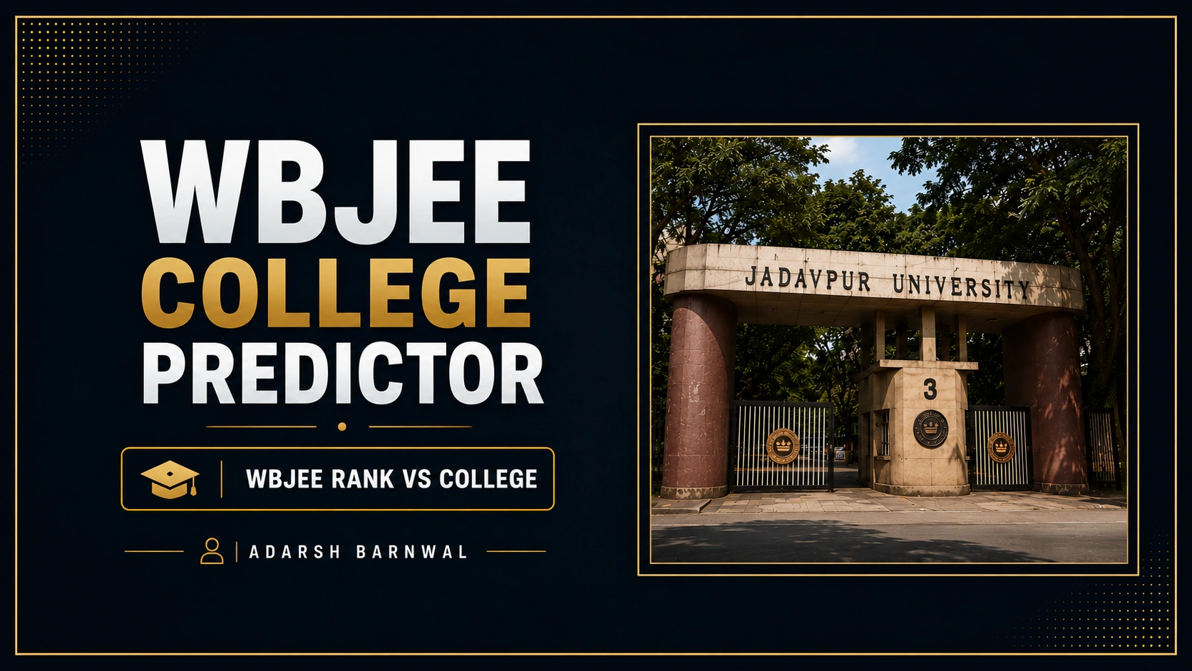 WBJEE College Predictor - Rank vs College By Adarsh Barnwal